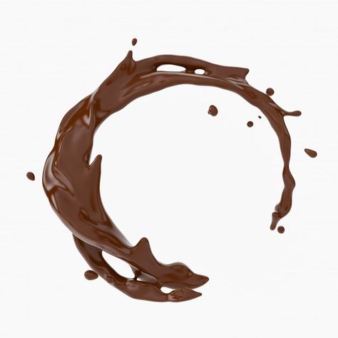 A splash of chocolate. Premium Photo | Premium Photo #Freepik #photo #food #coffee #abstract #waves Chocolate Template, Photo Splash, Candle Logo Design, Candy Icon, Unique Website Design, Chocolate Logo, Chocolate Photos, Milk Splash, Cake Logo Design