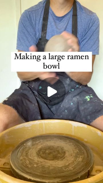 28K views · 1.8K likes | David Hooker / Hooker Pottery on Instagram: "Making a large ramen bowl.   It’s been awhile since I posted a demo video, mainly because I’ve spent the summer moving studios instead of making pots. It’s good to finally get back to work!   I love making ramen bowls. They are extremely versatile! And the play between the exterior shape and the interior volume give lots of possibilities for decoration.   #pottery #potteryvideos #ramenbowl #throwingpottery #rusticstyle #potterylife #potterylove #studiolife" Pottery Ramen Bowl, Ramen Bowl Pottery, Making Ramen, Ramen Bowls, How To Make Ramen, Pottery Videos, Get Back To Work, Ramen Bowl, Demo Video