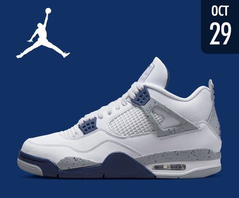 Midnight Jordan 4’s, Air Jordan 4 Midnight Navy, Jordan 4 Midnight Navy, Shoes Wallpaper, Trendy Shoes Sneakers, Jordan Shoes Girls, Jordan Shoes Retro, Pretty Shoes Sneakers, Jordan 4s