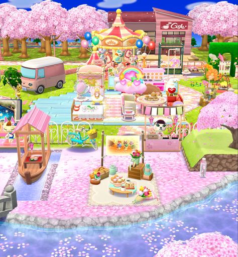 Festival Animal Crossing, Acnh Codes, Cherry Blossom Festival, Animal Crossing Villagers, Pocket Camp, Animal Crossing Pocket Camp, Cherry Blossoms, Animal Crossing, Cherry Blossom