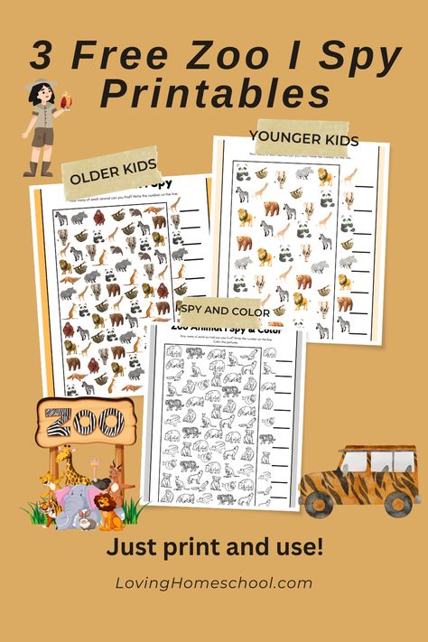 Three versions of Free Zoo I Spy Printables for fun searching for Zoo animals. Different difficulty levels, some in color and some to color. Scramble Words, Word Search Printables, Memory Match Game, Bingo Printable, Holiday Games, Preschool Science, Zoo Animal, Preschool Themes, Jokes For Kids