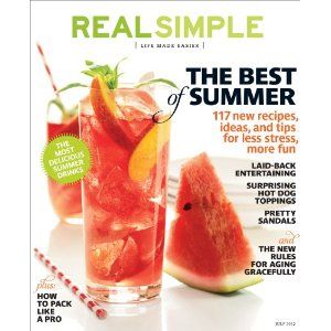 Magazine Examples, Inside Magazine, Running Food, Hot Dog Toppings, Real Simple Magazine, Pack Like A Pro, Pretty Sandals, Summer Entertaining, Magazine Subscription