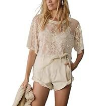 Mesh Tops, Tops Short Sleeve, Mesh Blouse, Layered Shirts, Pretty Blouses, Ruffled Sleeve Top, Anthropologie Top, Neck Lace, Sheer Blouse