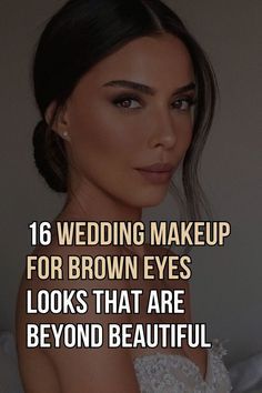 Wedding Makeup For A Black Dress, Bridesmaid Makeup Inspo Brown Eyes, Formal Eye Makeup Brown Eyes, Day Make Up For Brown Eyes, Eye Makeup For Wedding Brides, Brown Makeup Wedding, Formal Evening Makeup Looks, Wedding Glam Makeup Brides Brown Eyes, Formal Makeup Brown Eyes