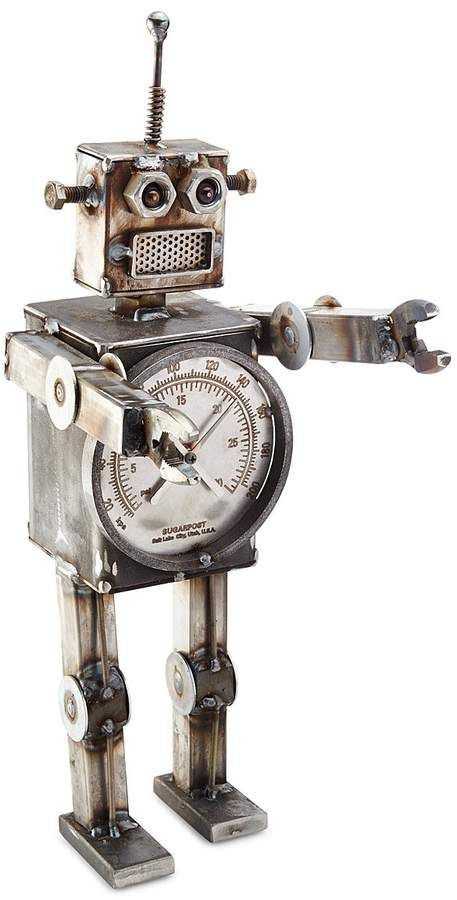 Recycled Robot, Metal Robot, Android Robot, Art Steampunk, Vintage Robots, Robot Sculpture, Google Glass, Retro Robot, Arte Robot