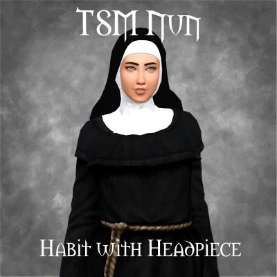 Medieval Nun Habit with Headpiece - Screenshots - The Sims 4 Create a Sim - CurseForge Medieval Nun, Nun Habit, Nuns Habits, Sims Medieval, Kerbal Space Program, Best Mods, Feminine Dress, Head Accessories, Brand Guidelines