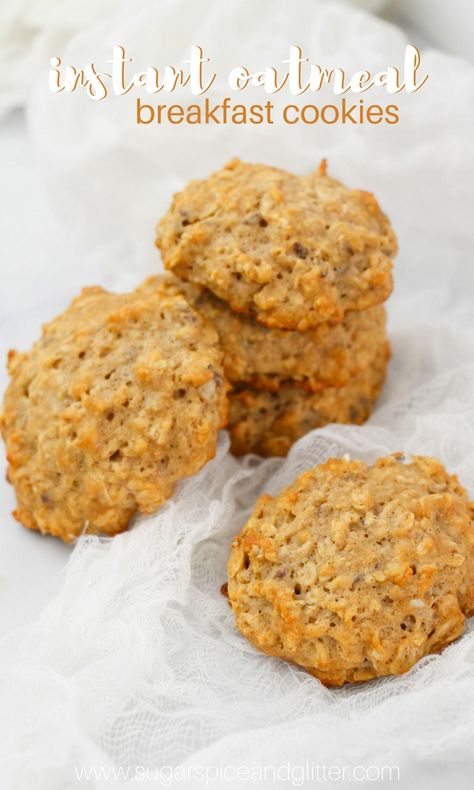 Instant Oatmeal Recipes, Instant Oatmeal Cookies, Instant Oatmeal Packets, What Is Healthy Food, Oatmeal Breakfast Cookies, Breakfast Cookie Recipe, Healthy Oatmeal Cookies, Food Habits, Healthy Food Habits