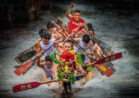 Dragon Boat Festival, dragon Boat race，only our hometown - Foshan most wonderful！ Dragon Boating Racing, Boat Racing, Dragon Boat Festival, Dragon Boat, Boat Race, Sport Photography, Water Sports, Gif, Festival