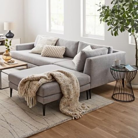 Sectional Bed, West Elm Furniture, Latest Sofa Designs, Grey Sectional Sofa, Grey Sofa, Grey Sectional, 5 Seater Sofa, Sofa Sets, House Interiors