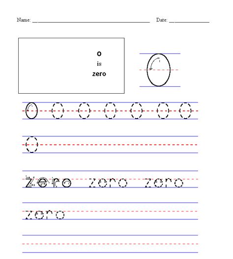 Tracing Guide - Number - Zero (0) Number Zero, Handwriting Numbers, Kids Math, Kids Math Worksheets, Number Words, Math For Kids, Math Worksheets, Handwriting, Preschool