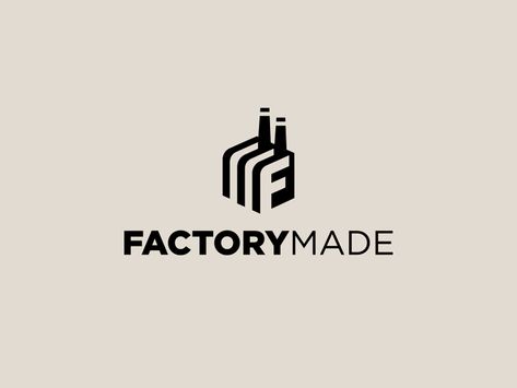 Factory Made Logo ( F + M ) Factory Branding, Factory Logo Design, Industrial Logo Design, Industrial Branding, Industrial Logo, Factory Logo, F Logo, Real Estate Marketing Design, Logo Redesign