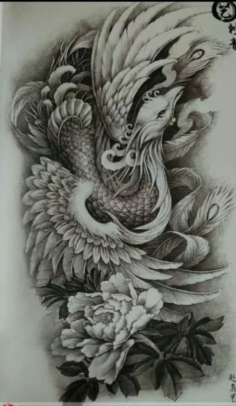 #tattoo #tattoos #inked #tattooart #tattooed #tattooideas #tattoodesign #tattooinspiration #tattoosleeve #tattooflash #inkedgirls #tattooedwomen  #InkLaughs  #TattooFails Phoenix Tattoo Sleeve, Tato Phoenix, Japanese Phoenix Tattoo, Phoenix Tattoo Feminine, Dragon Tattoo Sketch, Phoenix Bird Tattoos, Foo Dog Tattoo, Traditional Tattoo Designs, Dragon Tattoo Art