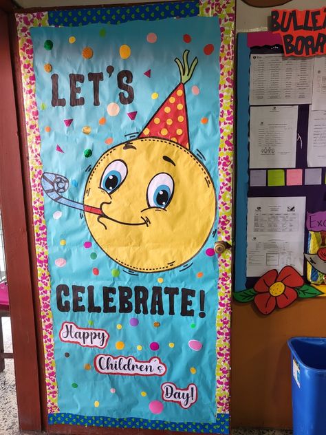 Class Decoration Ideas For Children Day, Children's Day Decoration Ideas In School Classroom, Children Day Board Decoration Ideas, Children's Day Decoration Ideas In School, Children Day Decoration Ideas For School, Children's Day School, Classroom Behavior Chart, Children's Day Poster, Class Board