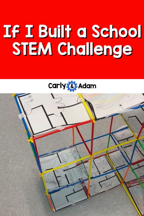 In this STEM activity, students receive instructions to imagine how they would build their own school. They follow the six step Engineering Design Process: Ask, Imagine, Plan, Create, Experiment, Improve. If I Built A School, Stem High School, Stem Station, Stem Activity For Kids, Stem Lessons, Steam Kids, Stem Activities For Kids, Architecture Work, Steam Ideas