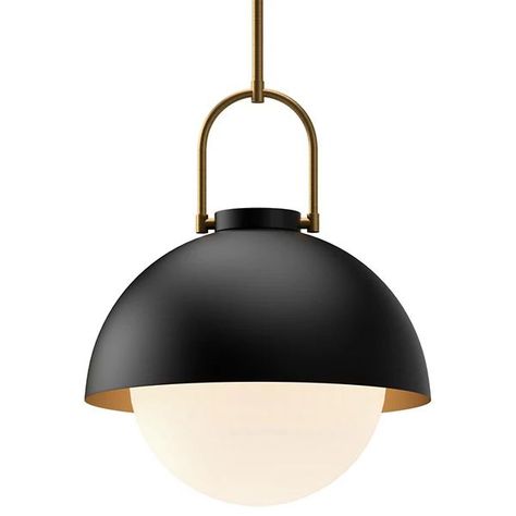 thehillarystyle's LIGHTING Product Set on LTK Black Farmhouse Chandelier, Dome Pendant Light, Rustic Loft, Contrasting Textures, Mid Century Pendant, Current Design Trends, Dome Pendant Lighting, Dining Room Light Fixtures, Nelson Bubble Lamp