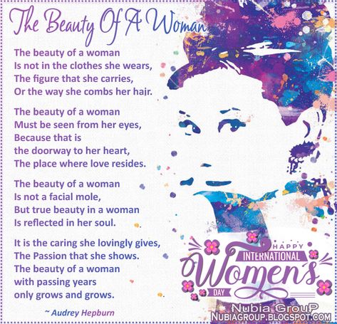 Happy Women's Day Group Quotes, Facial Mole, The Beauty Of A Woman, Inspirational Readings, Happy Women's Day, Women's History, Womens History Month, Woman’s Day, Happy Women