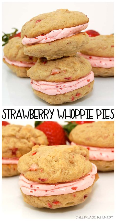 Strawberry Whoopie Pies Strawberry Whoopie Pies, Whoopee Pie, Matt Lewis, Strawberry Meringue, Whoopie Pie Recipe, Whoopie Pie, Favorite Cookbooks, Whoopie Pies, Easy Baking Recipes Desserts