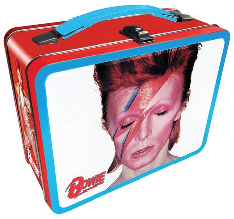 David Bowie Lunch Box (Aladdin Sane) Bowie Aladdin Sane, David Bowie Aladdin Sane, Heated Lunch Box, Thermos Food Jar, Lunch Box Cooler, Tin Lunch Boxes, Aladdin Sane, Cool Lunch Boxes, Fun Lunch