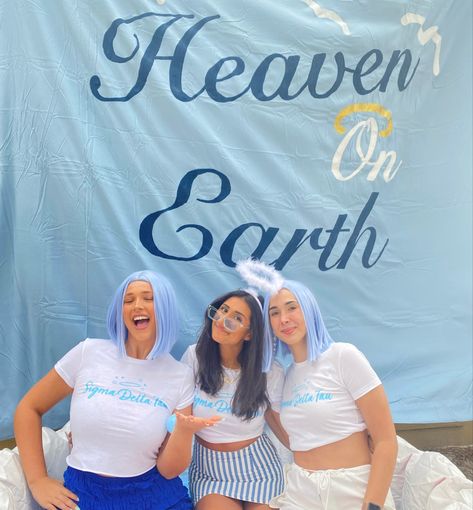 Heaven Shirt, Sorority Themes, Bid Day Themes, Match Made In Heaven, Bid Day, Made In Heaven, Match Making, Heaven On Earth, Sorority