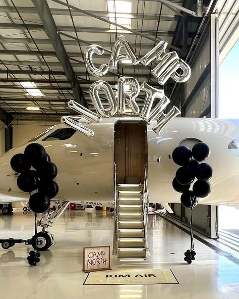 Camping Theme Birthday Party, Indoor Tents, Penelope Disick, North Design, Jenner Family, 9th Birthday Parties, Private Plane, Birthday Posts, 9th Birthday