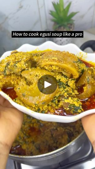 1.2K views · 10K reactions | Hello fellow food lovers(FFL)  How to cook egusi like a pro.  What is the best swallow for Egusi soup??? I go withpounded yam!  I have a well detailed video on YouTube so plz clink the link in my bio to watch the full details video on how to make this delicious egusi like a pro.   #egusisoupandpoudedyam #egusisouprecipe #egusisoup #foryoupageofficiall #foryou  #foodphotography #foodblogger #egusisouprecipe | Divine Ucheka | mzzmaudee · How to make Egusi soup like a pro! How To Cook Egusi Soup Video, How To Make Egusi Soup, Egusi Soup Recipes, Egusi Soup, African Food, A Well, How To Cook, Like A Pro, Food Lover