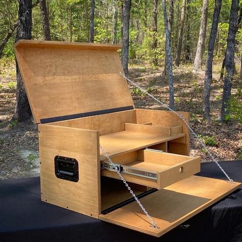 Chuck Box Plans, Camp Kitchen Chuck Box, Camping Chuck Box, Camp Kitchen Box, Outdoor Camping Kitchen, Auto Camping, Chuck Box, Kitchen Box, Camping Box