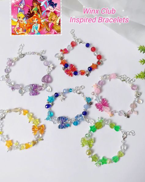 Introducing ~ Bracelets inspired by Winx Club price: starting from 159rs - 269 rs shipping all over India (IPO) : 59Rs. Made with good quality material, price is not negotiable. Order through Website (on bio) or DM Address should be detailed so that there is no issues with delivery . Keyword jewellery , pinterest handmade #smallbusiness #explore #fyp #aesthetic #pinteresty #handmade #handmadejewellery #love #create #diy #dm2buy #aura #winxclub #winx #fairycore #bracelets #newcollectio... Winx Club Bracelet, Winx Bracelets, Fairycore Bracelets, Fyp Aesthetic, Princess Core, Create Diy, Winx Club, Fairy Core, Kolkata