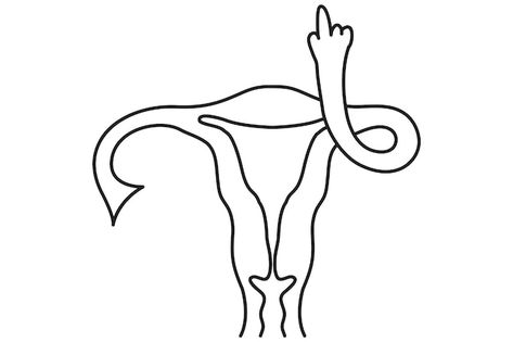 One Ovary Tattoo, Uterus Embroidery Pattern, Fertility Symbols Spiritual, Ovaries Tattoo, Uterus Line Art, Uterus Tattoo Ideas, Ovaries Drawing, Ovaries Art, Uterus Drawing