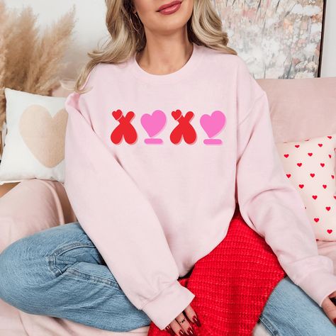 Teacher Crewneck, Teacher Valentines, Valentines Sweatshirt, Christian Valentines, Teacher Valentine Gifts, Conversation Hearts, Candy Hearts, Retro Valentines, Heart Sweatshirt