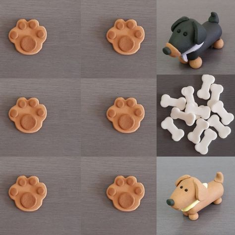 Dachshund Cake, Fimo Crafts, Magic Kitchen, Cupcake Decorations, Animal Cakes, Dog Cakes, Birthday Inspo, Clay Crafts Air Dry, Dog Cake