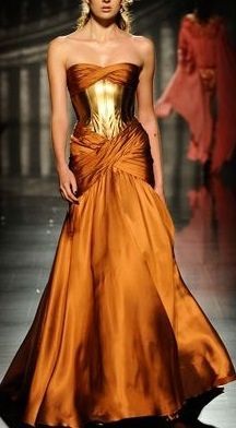 Rami Al Ali Alta Roma 2011 ~Orange Autumn Day~ Rami Al Ali, Pageant Dress, Gorgeous Gowns, Fantasy Fashion, Orange Dress, Beautiful Gowns, Fancy Dresses, Bling Bling, Couture Fashion