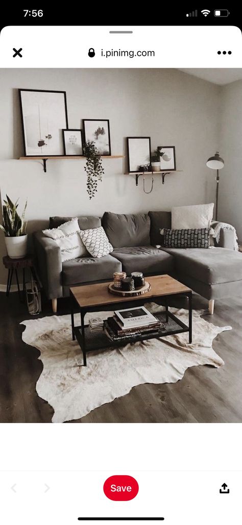 Grey Walls Living Room, White Living Room Decor, Apartment Living Room Design, Small Living Room Decor, Design Room, Time Design, Decor Home Living Room, Room Decorations, Living Room Decor Apartment