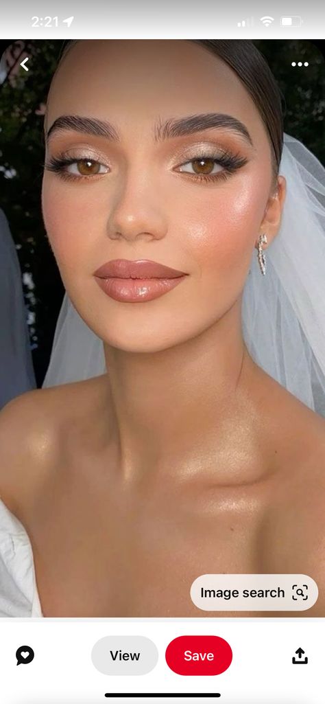 Bridal Glam Makeup, Glam Bride Makeup, Soft Wedding Makeup, Makeup Asian, Bridal Glam, Glam Bride, Bridal Make Up, Red Dress Makeup, Bridal Makeup Natural