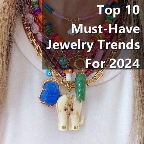 Looking to stay on top of the latest jewelry trends for 2024? Check out our list of the top 10 must-have jewelry trends that will elevate your style game this year. From statement earrings to layered necklaces, these pieces are sure to make a statement. Stay ahead of the fashion curve with these stunning jewelry pieces! Necklaces Trend 2024, 2024 Necklace Trend, Earrings 2024 Trends, Trending Jewelry 2024, Jewelry 2024 Trends, 2024 Jewelry Trend, Jewelry Trends 2024, Winter Jewelry Trends, Top Jewelry Trends