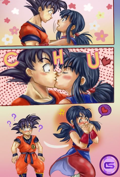 ChichixGoku CHU=KISS by https://www.deviantart.com/christianstrange3 on @DeviantArt The First Kiss, First Kiss, Artist Names, Tell Me, On Tumblr, Dragon Ball, Kiss, Deviantart, Tumblr