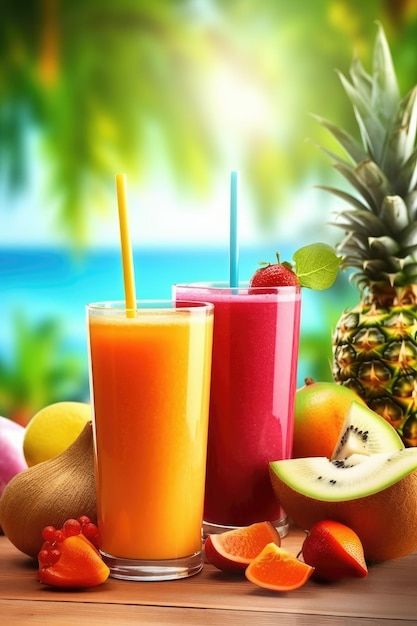 Juice Wallpaper Fruit, Green Smoothie Picture, Fruit Juice Bar, Juice Wallpaper, Wallpaper Fruit, Fresh Fruit Juice, Popular Drinks, Fruit Photography, Healthy Juice Recipes