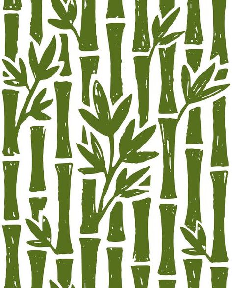 Seamless pattern of bamboo ink painting ... | Premium Vector #Freepik #vector #background #pattern #vintage #floral Bamboo Pattern Design, Bamboo Illustration Design, Bamboo Graphic Design, Plant Pattern Illustration, Bamboo Illustration, Bamboo Vector, Bamboo Logo, Bamboo Drawing, Bamboo Painting