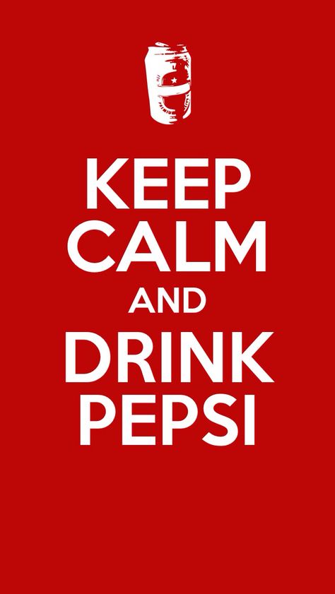 Keep Calm And Drink Pepsi Keep Calm And Drink, Keep Calm Quotes, Calm Quotes, Pepsi Cola, Dog Agility, Keep Calm, Keep Calm Artwork, Quotes, Red