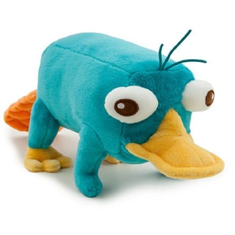 0 Platypus Plush, Perry The Platypus, Phineas And Ferb, Platypus, Bean Bag, Disney Store, Stuffed Animal, Plush Toy, Toys