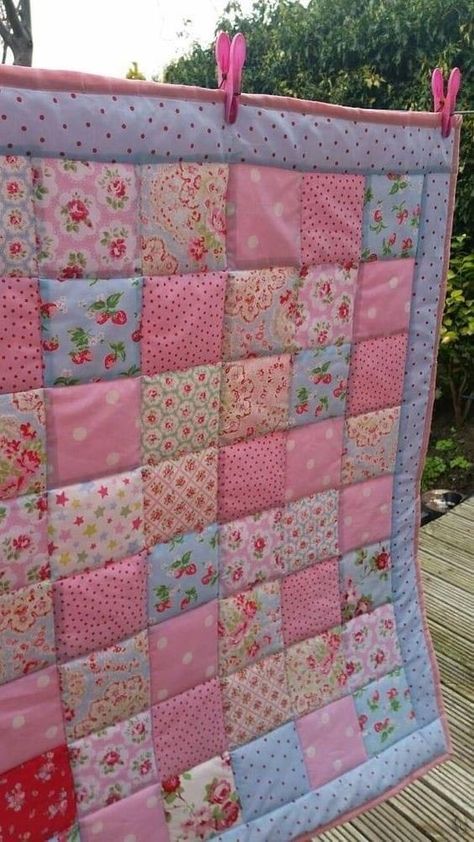 Quilted Playmat, Cath Kidston Fabric, Bubble Quilt, Puff Quilt, Baby Patchwork Quilt, Cot Quilt, Patchwork Blanket, Handmade Baby Quilts, Baby Quilt Patterns