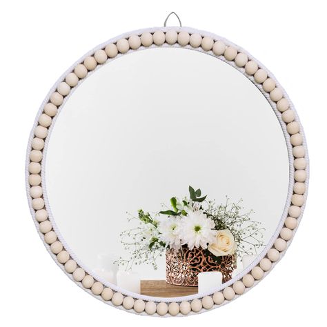 Boho Modern Living Room, Nursery Mirror, Wall Decor For Bathroom, Mirror Circle, Boho Mirror, Decor For Bathroom, Circle Mirror, Mirror Round, Mirror Sign