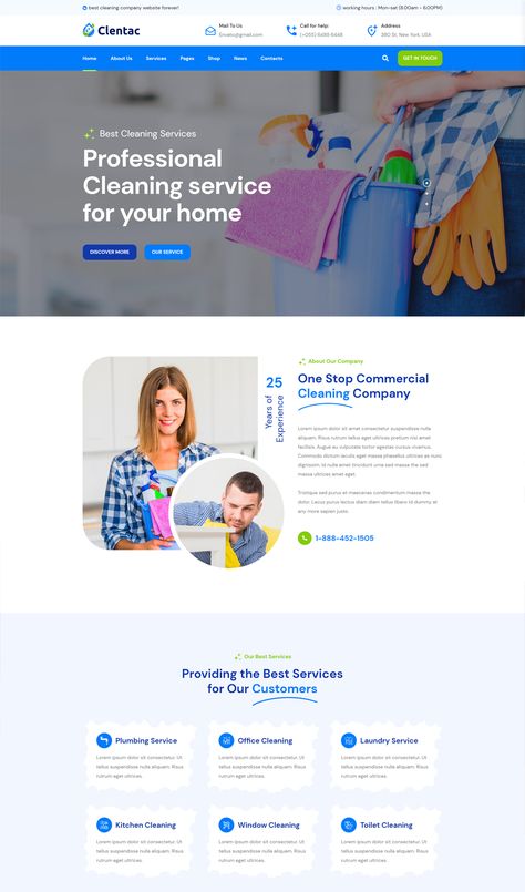 Cleaning Services HTML Template Cold Email, Facebook Cover Design, Header Design, Html Website Templates, Web Design Projects, Webpage Design, Website Design Layout, House Cleaning Services, Cleaning Business