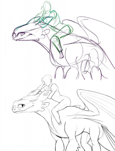 Person Riding Dragon Drawing, Human And Dragon Drawing, Dragon Bases Drawing Poses, Drawing Base Dragon, Httyd Night Fury Base, Httyd Drawing Base, Naga Poses Reference, Httyd Fury Oc, Night Fury Oc Base