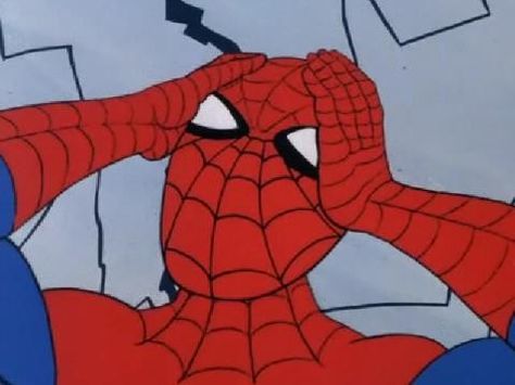 Spiderman Meme, رورونوا زورو, The Spider, Cartoon Memes, Meme Template, Meme Faces, Amazing Spiderman, Cartoon Pics, Spider Verse