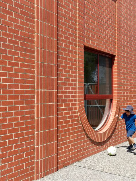 Red Brick Building, Social Housing Architecture, Brick Extension, Architecture Site Plan, Cladding Design, Brick Cladding, Brick Arch, Facade Architecture Design, Chief Architect