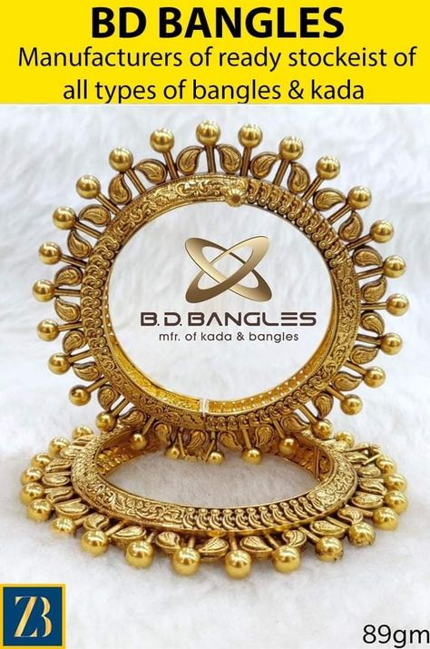 Gokhru Bangles Gold, Antique Gold Bangles, Hand Jewellery, Bangles Gold, Jewelry Set Design, Gold Plated Bangles, Bangles Jewelry Designs, Bridal Bangles, Gold Jewelry Earrings