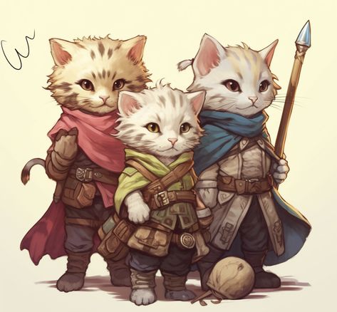 Tabaxi Kid, Dnd Character Sheet, Dnd Races, Humanoid Creatures, Dnd Dragons, Cat Comics, Cat Character, Dnd Art, Dnd Characters