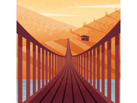 Bridge house cabin bridge nature illustrator illustration vector Bridge Illustration, Bridge House, House Cabin, Sermon Series, Bridge Design, Artistic Images, Suspension Bridge, Illustrator Illustration, Arte Inspo