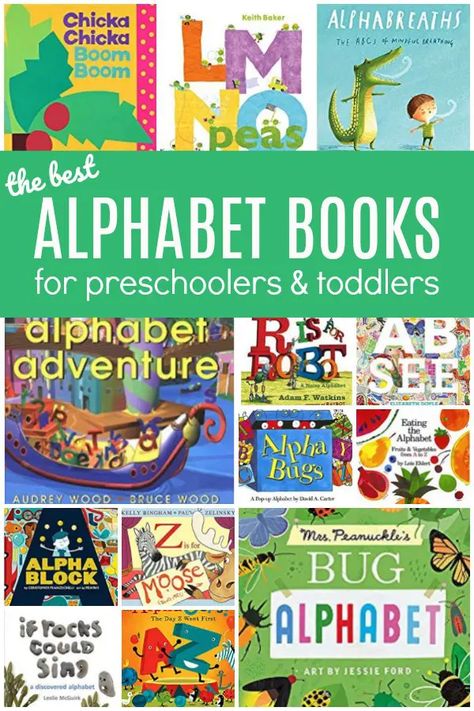 The Best Alphabet Books for Preschoolers - The Educators' Spin On It Alphabet For Toddlers, Books For Toddlers, Alphabet Books, Teaching Letters, Abc Book, Alphabet Book, Preschool Books, Interactive Book, Alphabet Activities