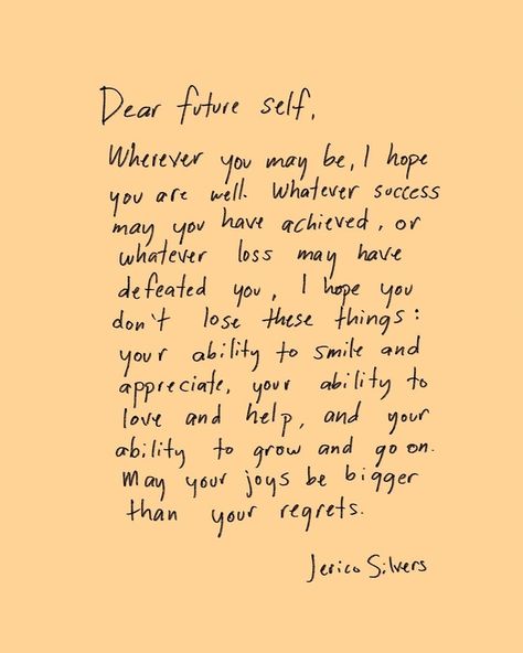 BORN@HOME on Instagram: “#quotes” Jerico Silvers, Dear Future Self, Comfort Words, Cutie Quote, One Word Quotes, Future Self, Words To Use, Dear Future, Words Of Affirmation